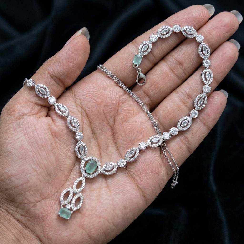 VASL Collection: Glace Infinity Necklace Set