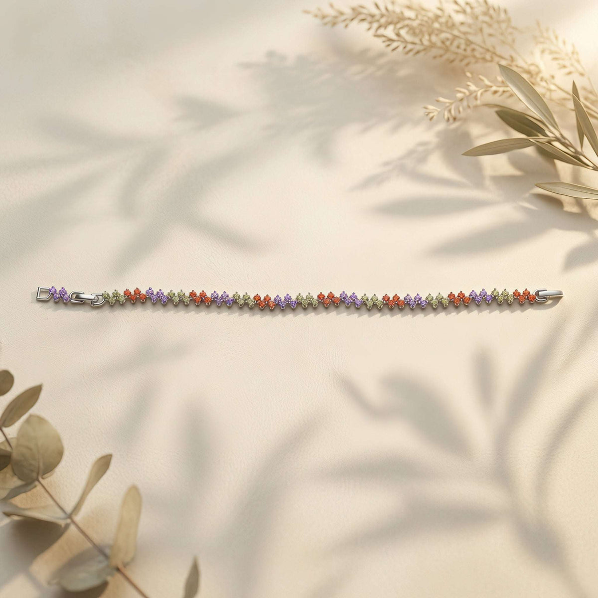 High-end minimalist pastel orange and lavender dainty festive wristlet